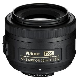 Used Nikon AF-S DX NIKKOR 35mm f/1.8G Lens with Auto Focus for Nikon DSLR Camera